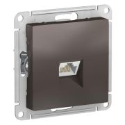 Розетка  с/п  1м компьютерная RJ45, (мех) мокко AtlasDesign  ATN000683  SE