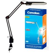 Лампа настольная  КТ017С 220В 11Вт 2G7 черный со струбциной Camelion