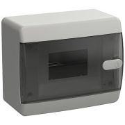 Щит навесной  6 мод. IP41, прозрачная черная дверца UIC-KP12-N-06-41-K01 (CNK 40-06-1) Tekfor ИЭК