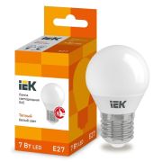 Лампа LED  7 Вт E27 шар G45 3000К 230В ECO ИЭК