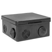 Коробка распаячная о/п  100х100х50мм IP54 черная (8 мембр. вводов) EKF PROxima