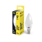 Лампа LED  9Вт E14 свеча C35 4000К 230В ECO IEK