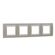 Рамка 4м гориз.   Песчаный/беж  «Unica Хамелеон» (Schneider Electric)MGU6.008.567