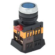 Кнопка  ABLFS-22 с подсветкой синяя 1з+1р ИЭК