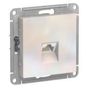 Розетка  с/п  1м  компьютерная RJ45, кат. 5Е, (мех)  жемчуг AtlasDesign ATN000483  SE