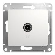 Розетка  с/п TV одиночная 1DB  мех. белый Glossa  GSL000191  SE
