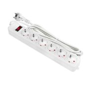 Сетевой фильтр  3м 6 мест с/з с выкл. белый ПВС 3х1,0 16А/3,2кВт Блокбастер XL EKF PROxima