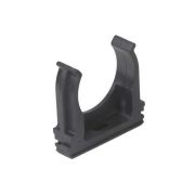 Держатель с защелкой  D32мм черный Рувинил (80шт/уп)