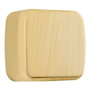 Выключатель О/П 1кл светлое дерево 10А «Минск» EKF Basic