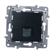Розетка телефонная 1м (мех) RJ11 антрацит ETIKA Legrand 672640