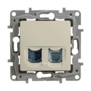 Розетка компьютерная 1м (мех) RJ45 двойная, сл.кость, кат 5е UTP ETIKA Legrand 672355