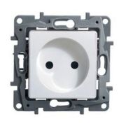 Розетка 1м (мех)  бел, винты, ETIKA Legrand 672220