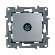 Розетка TV звезда 1м (мех) алюминий ETIKA Legrand 672451