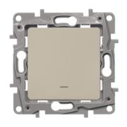 Выключатель 1кл (мех)  сл.кость, с подсветкой, винты, ETIKA Legrand 672303