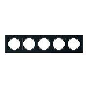 Рамка 5м стекло Катрин черный GFR00-7005-05  STEKKER