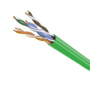 Провод  для комп. сетей UTP 4PR (4х2х0,52) нг(А)-LSLTx 24AWG  CAT 5e ЗЕЛЕНЫЙ  305м REXANT 01-0061-R