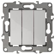 Выключатель с/п 3кл (мех) белый, без м.лапок IP20 12-1107-01 Эра12 Б0014669