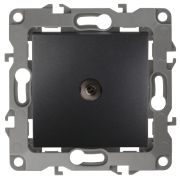 Розетка с/п TV одиночная (мех) антрацит IP20 12-3101-05 ЭРА12 Б0014709