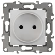 Розетка с/п 1м (мех) б/з белый, без м.лапок IP20 12-2005-01 Эра12 Б0018981