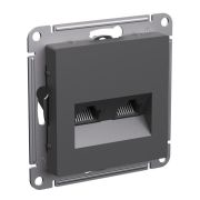 Розетка компьютерная RJ45+RJ45, кат. 5Е, (мех) Базальт AtlasDesign | ATN001485 | SE