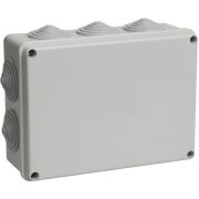 Коробка распаячная о/п  190х140х 70мм IP55 КМ41244 RAL7035 (10 гермовводов) IEK