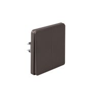Выключатель  с/п 2кл Титан ROUND KR-78-0706-2  KRANZ