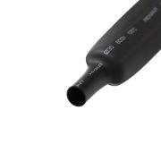 Термоусадочная трубка 30/15 (по 1м) черная ТУТнг (10шт/уп) REXANT