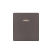 Переключатель проходной с/п 1кл с подсветкой Титан ROUND KR-78-0716-2  KRANZ