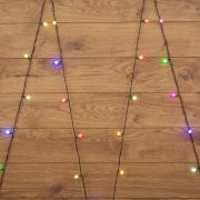 Гирлянда «Мультишарики», RGB, Ø15 мм, 5м,30 LED, IP 20, зел ПВХ,  303-539