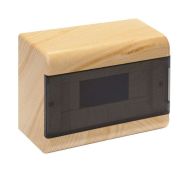 Корпус пластиковый навесной  9мод IP40 (222х160х93мм) сосна с прозр.дв. (Рувинил) 68029-27М