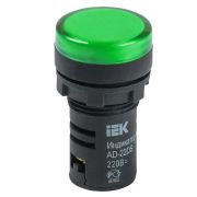 Лампа сигнальная AD22DS(LED)матрица d22мм зеленый  24В AC/DC ИЭК