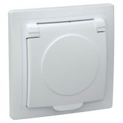 Розетка 1м с з/к с крышкой 16 А КВАРТА бел. РСб10-3-КБ