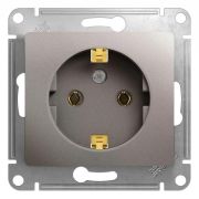 Розетка  с/п  1м  с з/к  мех. ПЛАТИНА  Glossa GSL001243  SE
