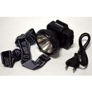 Фонарь налобный LED аккум. Ultraflash 5364 (220В, черный, 0,5 Ватт LED, 2 реж)
