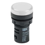 Лампа сигнальная AD16DS(LED)матрица d16мм белый 230В AC ИЭК