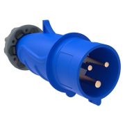 Вилка силовая переносная 013 2Р+РЕ 16А-6ч/200-250В IP44 MAGNUM ИЭК