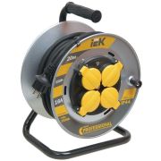 Удлинитель 20м 4 места с/з на метал.катушке с термозащитой КГ 3x1,5 IP44 УК20 «Professional» ИЭК