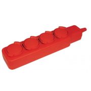 Удлинитель  5м 4 места с/з с защитными крышками IP44 3х1мм2 16А/250В У04В ИЭК