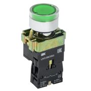 Кнопка  LAY5-BW3361 с подсветкой зеленый 1з ИЭК