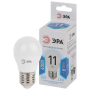 Лампа LED 11Вт E27 шар P45-11W-840-E27 230В STD ЭРА Б0032989