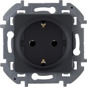 Розетка 1м (мех) евро антрацит INSPIRIA Legrand 673723