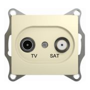 Розетка  с/п TV-SAT одиночная 1DB (мех)  беж. «Glossa» GSL000297  SE