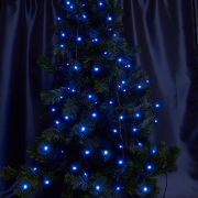 Гирлянда LED 60м+3м синий 600LED CL08 зеленый шнур, IP44  FERON 32319
