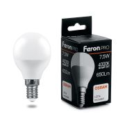 Лампа LED  7,5Вт Е14 шар 4000К 630Лм 230В OSRAM-led LB-1407 Feron.PRO 38072