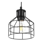 Светильник подвес  металл, E27, max 60W, d160 мм, PL9 BK черный ЭРА