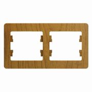 Рамка 2м горизонтальная  дуб  Glossa GSL000502  SE