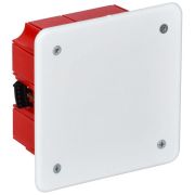 Коробка распаячная с/п для г/к  92х92х45мм (2 ввода, пласт. лапки) КМ41022 ИЭК