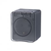 Розетка о/п 1м з/к антрацит со шторками IP54 16А 250B AtlasDesign Profi54 | ATN544045 | SE