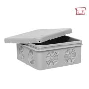 Коробка распаячная о/п  80х80х50мм для прямого монтажа IP54 серая (без мембр.вводов) KMP-030-035 EKF