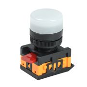 Лампа сигнальная AL-22TE d22мм белый неон 240В цилиндр ИЭК